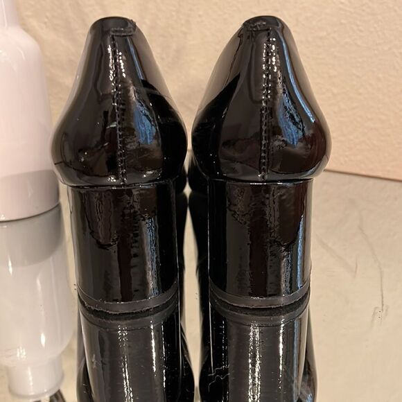 BLACK PATENT PUMPS, Size EU 40 US 9 - Picture 3 of 8